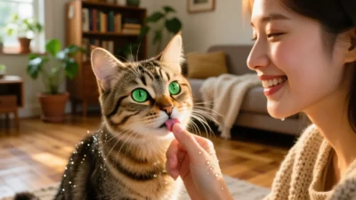 When a Cat Licks You